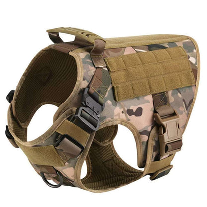 Camo Dog Harness and Leash Set