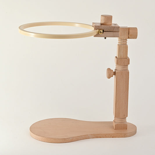 Adjustable Beech Embroidery Stand with 20 cm Hoop