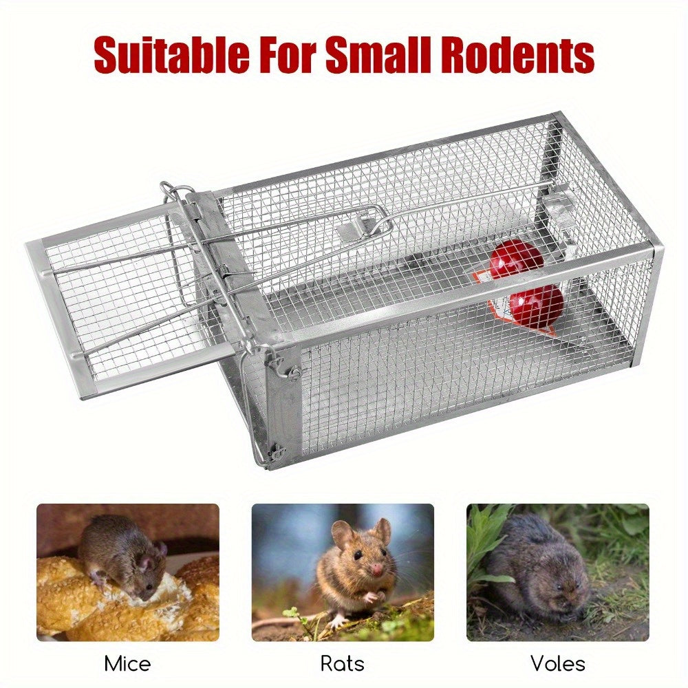 Set of Two Durable Mouse Traps - Heavy-Duty Reusable Traps with Quick Release Mechanism for Both Indoor And Outdoor