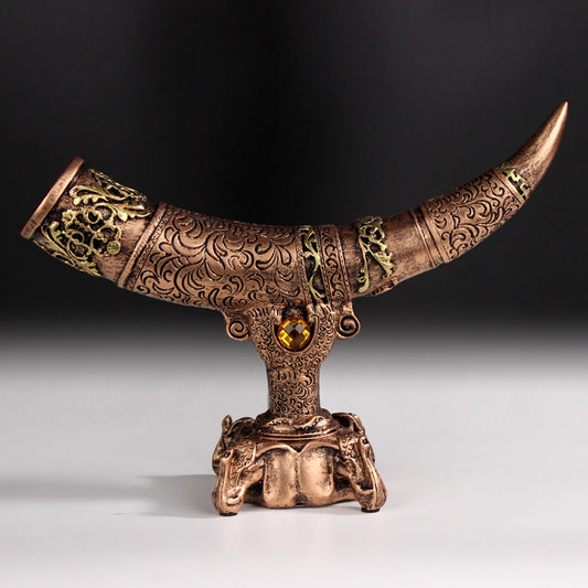 Ornate Curved Resin Display Sculpture