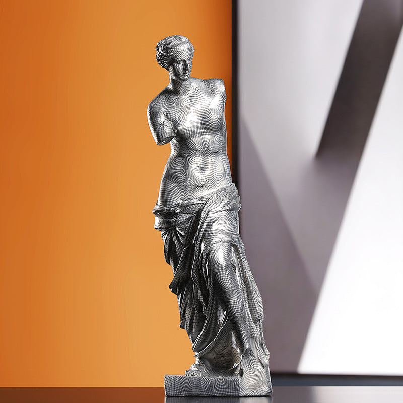 Silver-Tone Classical Venus Figurine