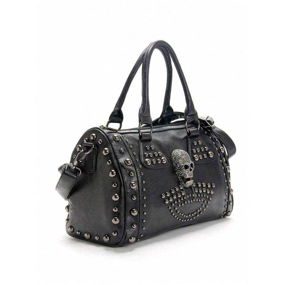 Gothic Skull Studded Handbag