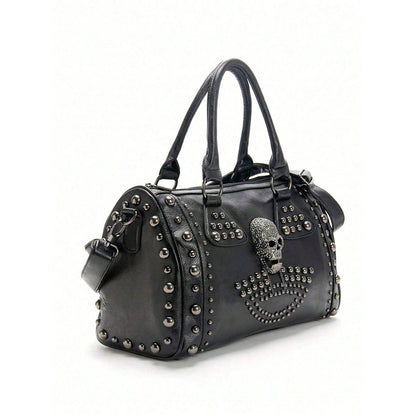 Gothic Skull Studded Handbag