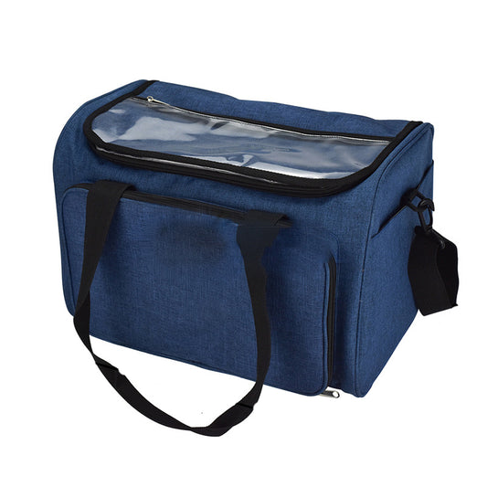 Yarn Project Tote with Clear Top and Front Organizer