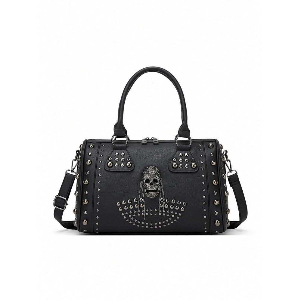Gothic Skull Studded Handbag