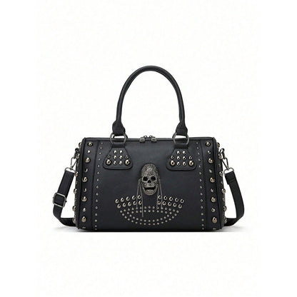 Gothic Skull Studded Handbag