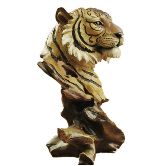 Tiger Head Decorative Figurine