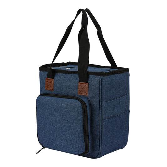 Yarn Project Tote with Front Tool Organizer