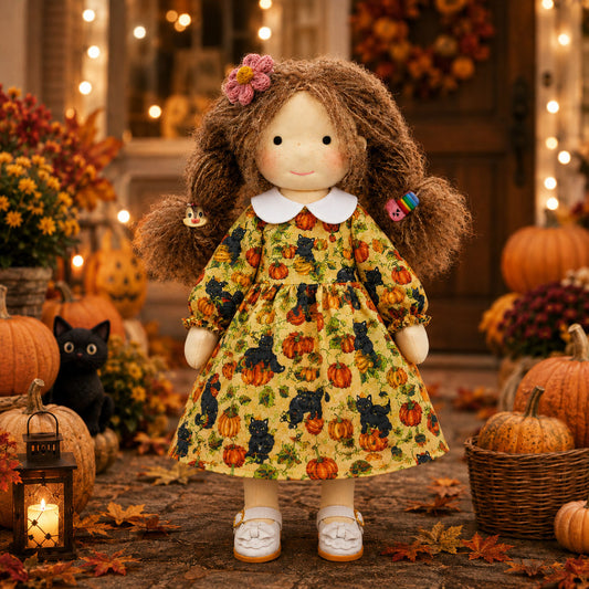 Amy - Halloween Cloth Doll with Hair Styling Kit