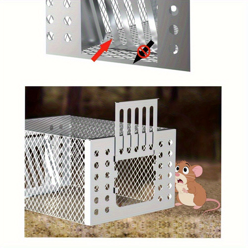 Automatic Metal Rat Trap, Continuous Capture Reusable Cage, Sturdy & Durable Pest Control, Effective Rat Catcher for Home