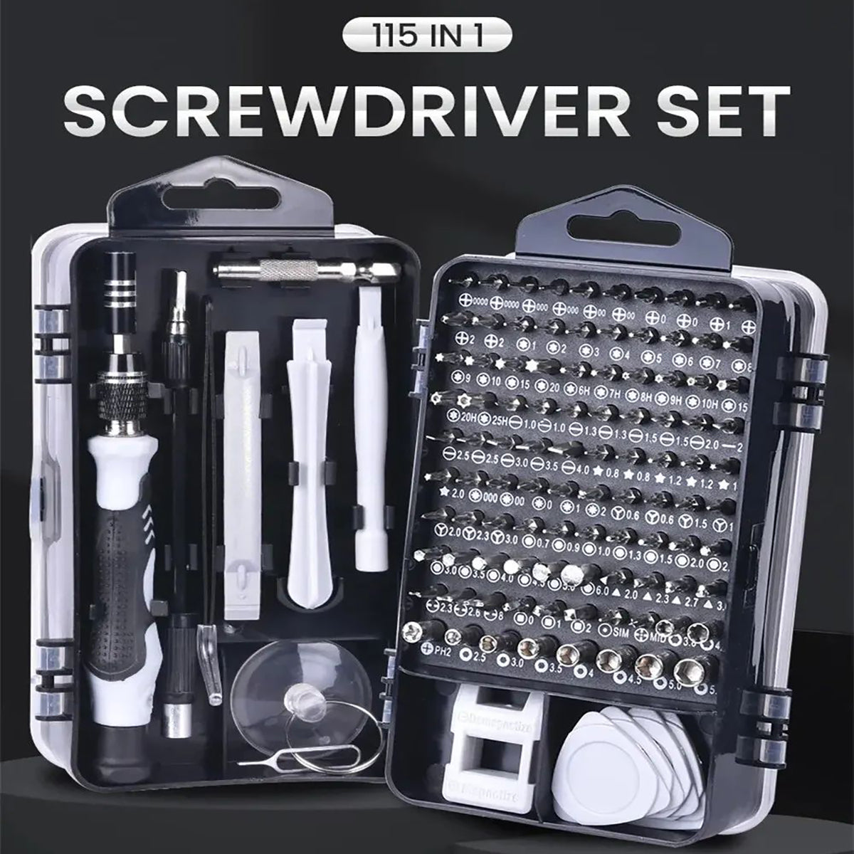Precision Screwdriver Bit Set with Storage Case