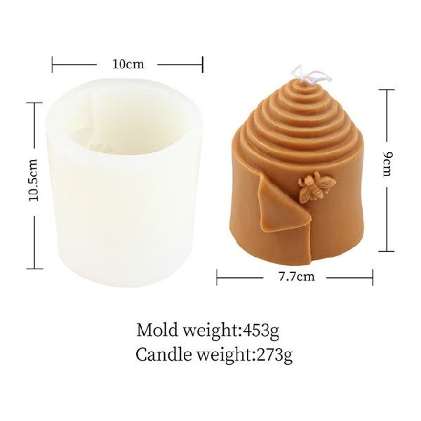 Honeycomb and Hive Silicone Candle Mold Options