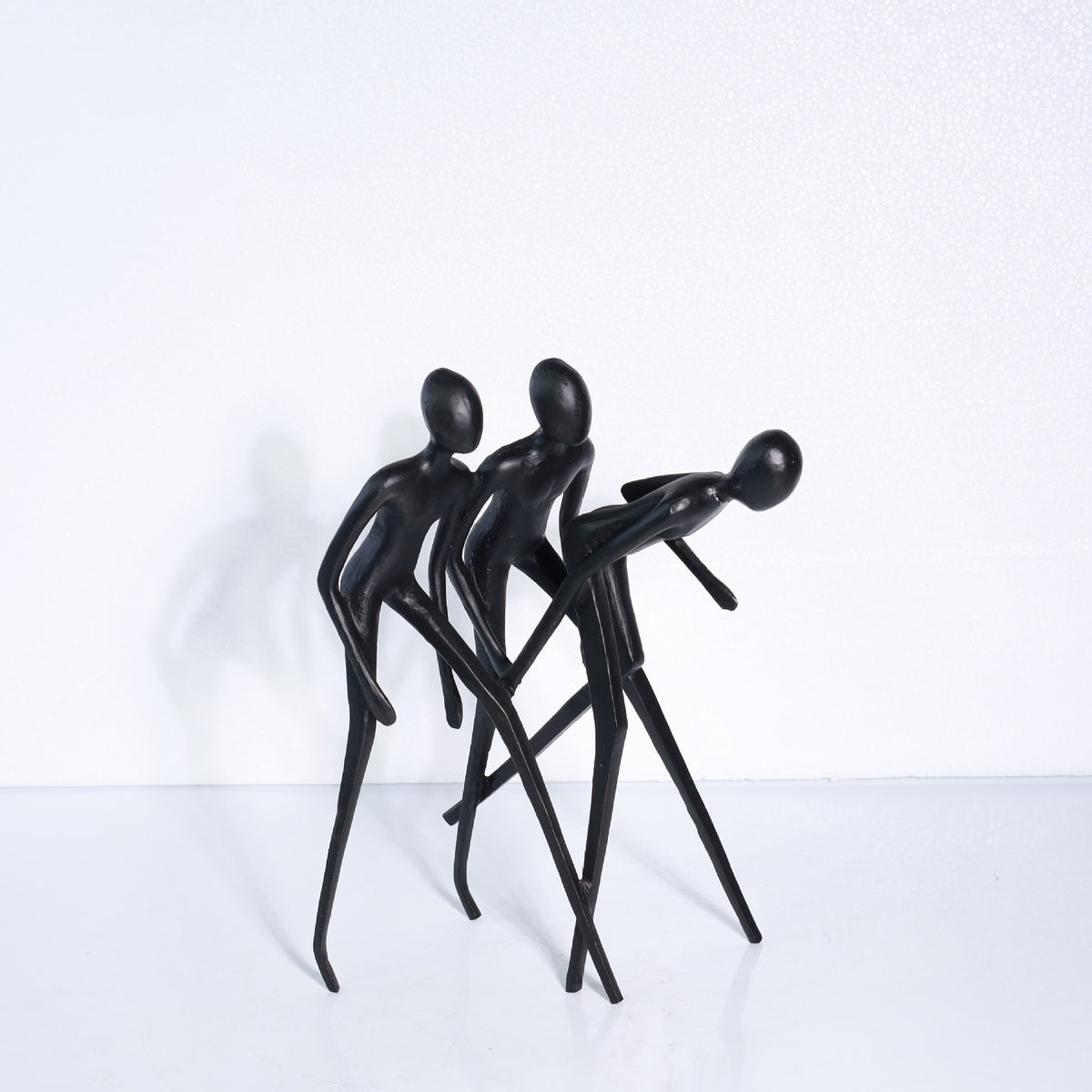 Black Abstract Runner Sculpture