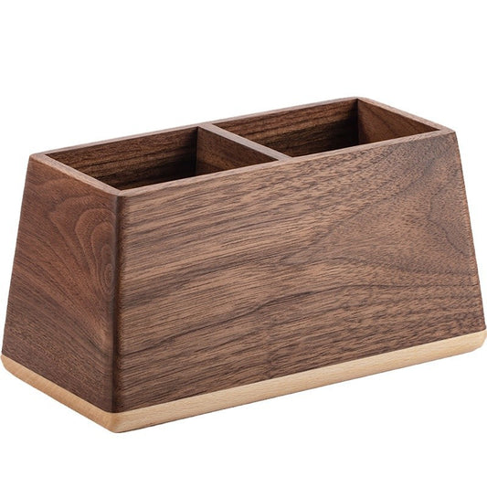 Wooden Desk Pen Holder and Organizer