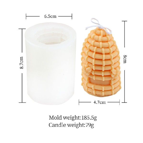Honeycomb and Hive Silicone Candle Mold Options. Finished candle examples may be shown; wax, wicks and candles are not included.