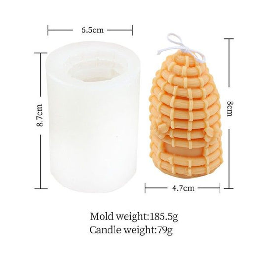 Honeycomb and Hive Silicone Candle Mold Options. Finished candle examples may be shown; wax, wicks and candles are not included.