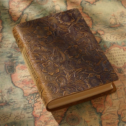 Brown Leather Open-Spine Sketchbook