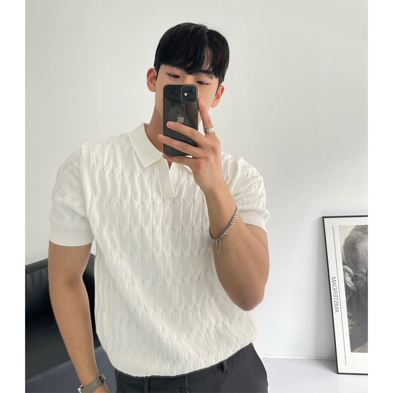Men's Short-Sleeve Zip Polo Shirt