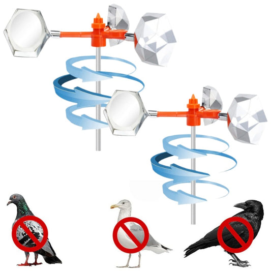 2pcs Wind-Driven Bird Repellers, Bird Deterrent Devices, Anti-Bird Measures, Woodpecker And Pigeon Repellers, Suitable for