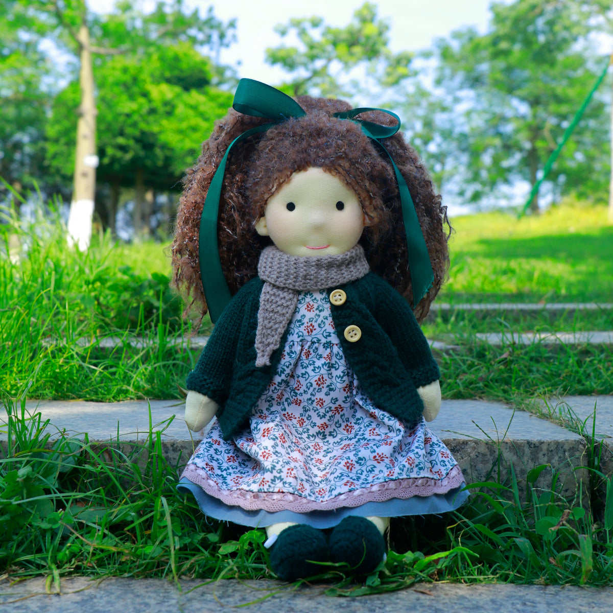 Sophia - Handmade Cloth Doll