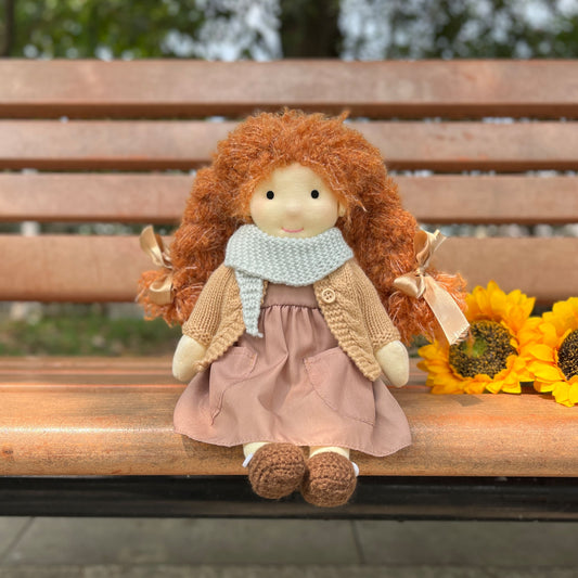 Leah - Handmade Cloth Doll
