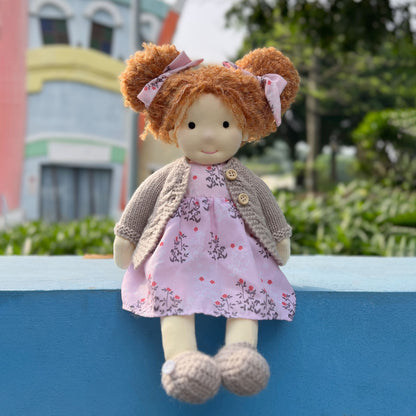 Hazel - Handmade Cloth Doll