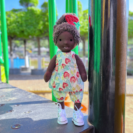 Anne - Handmade Cloth Doll