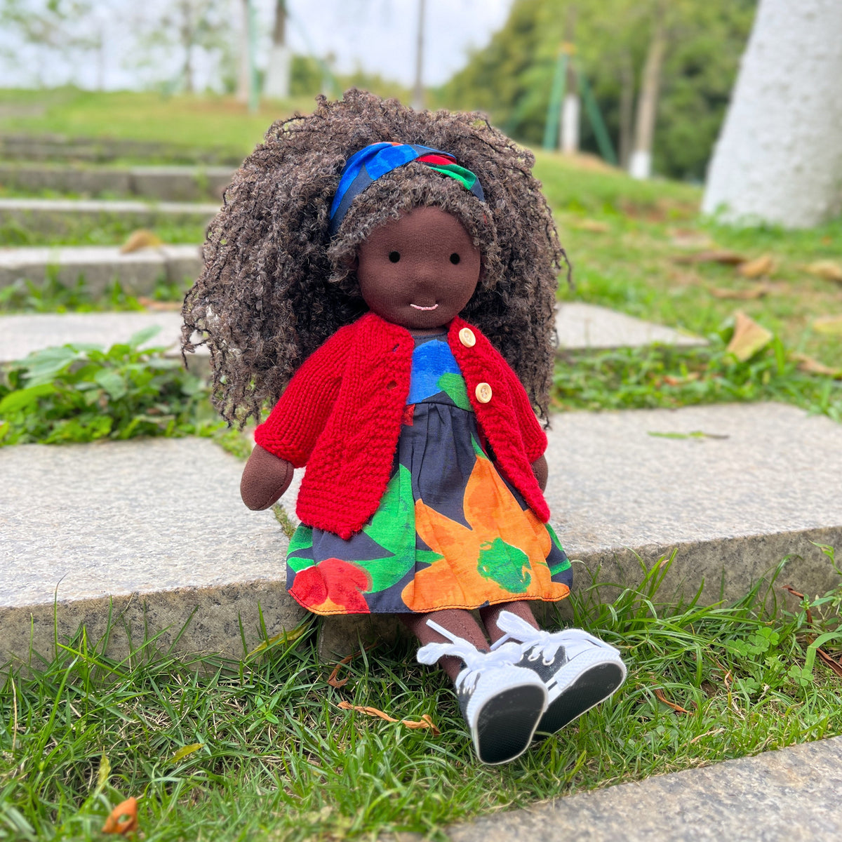 Scarlett - Handmade Cloth Doll
