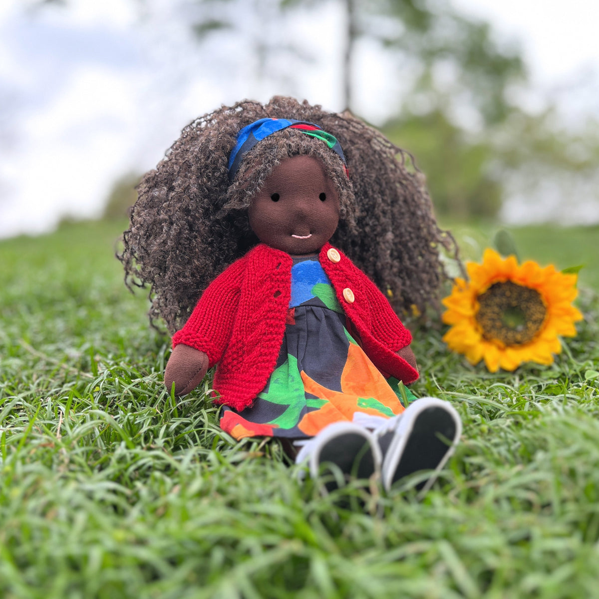 Scarlett - Handmade Cloth Doll