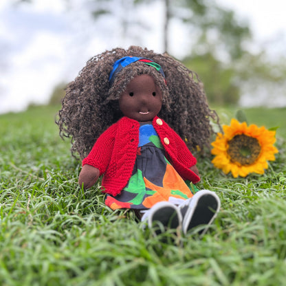 Scarlett - Handmade Cloth Doll