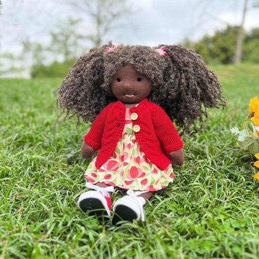 Anna - Handmade Cloth Doll