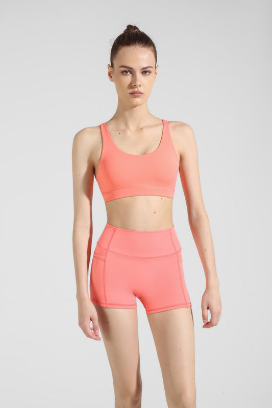 Flexi Shorts (With Pockets) - Watermelon Pink