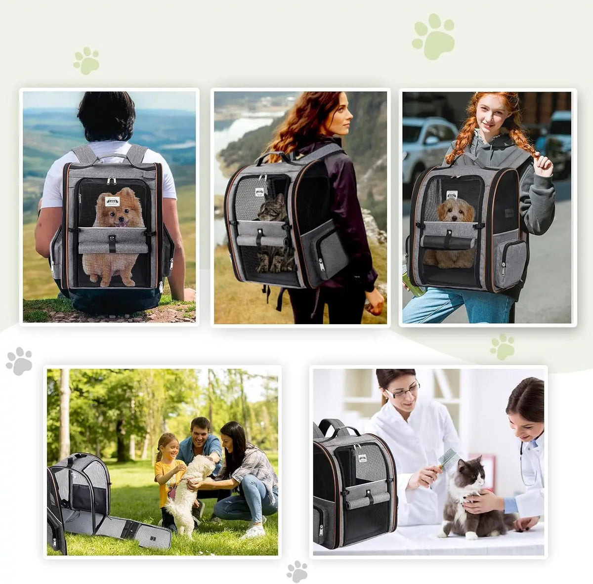 Mesh Pet Backpack with Expandable Options - View 2