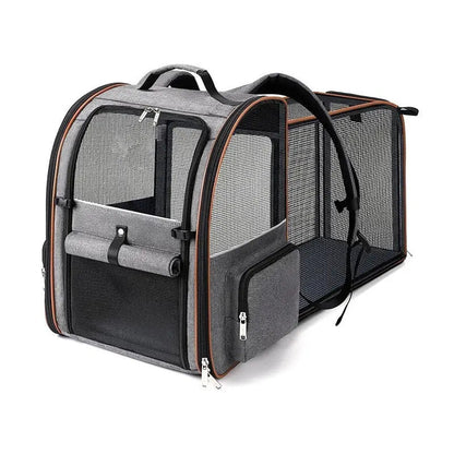 Mesh Pet Backpack with Expandable Options - View 1