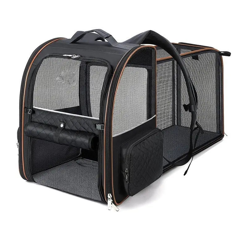 Mesh Pet Backpack with Expandable Options - View 10