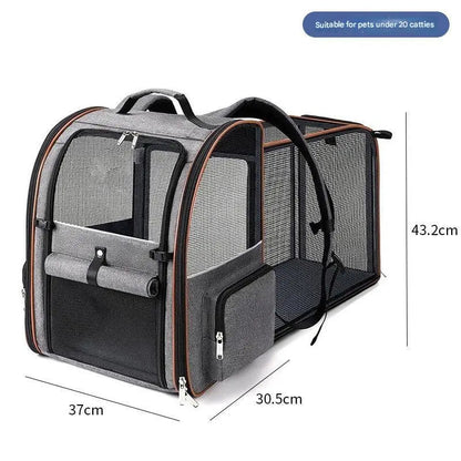 Mesh Pet Backpack with Expandable Options - View 11