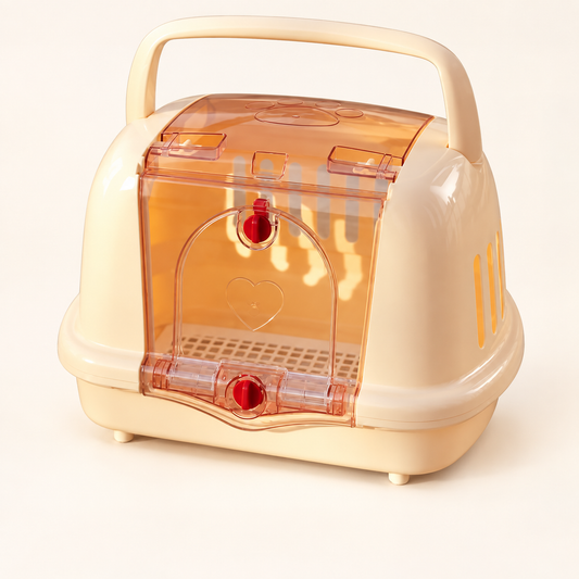 Ventilated Pet Carrier with Top Handle - main product view