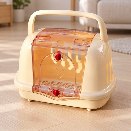 Ventilated Pet Carrier with Top Handle - product view 2