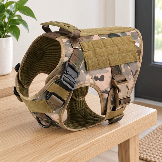 Camo Dog Harness and Leash Set - product view 2