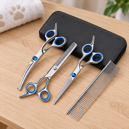 Pet Grooming Scissors and Comb Set - product view 2
