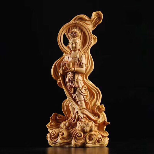 Guanyin Wood Figurine