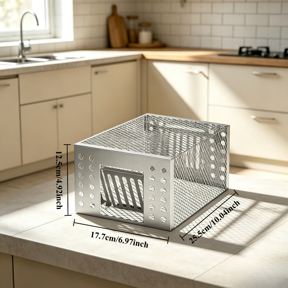 Automatic Metal Rat Trap, Continuous Capture Reusable Cage, Sturdy & Durable Pest Control, Effective Rat Catcher for Home
