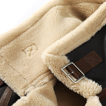 Men's Fleece-Lined Aviator-Style Jacket