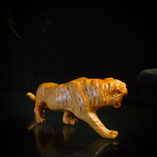 Walking Tiger Wood Figurine