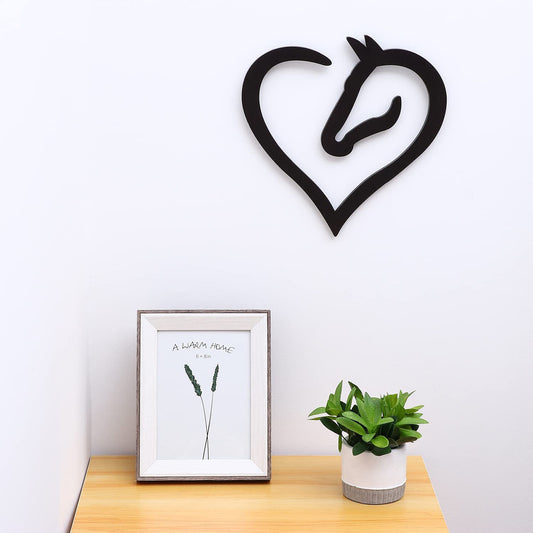 Horse Heart Metal Wall Ornament