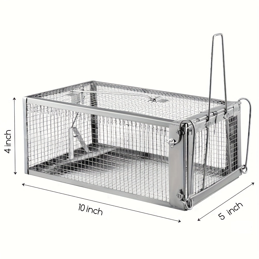 Set of Two Durable Mouse Traps - Heavy-Duty Reusable Traps with Quick Release Mechanism for Both Indoor And Outdoor