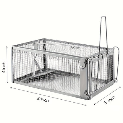 Set of Two Durable Mouse Traps - Heavy-Duty Reusable Traps with Quick Release Mechanism for Both Indoor And Outdoor