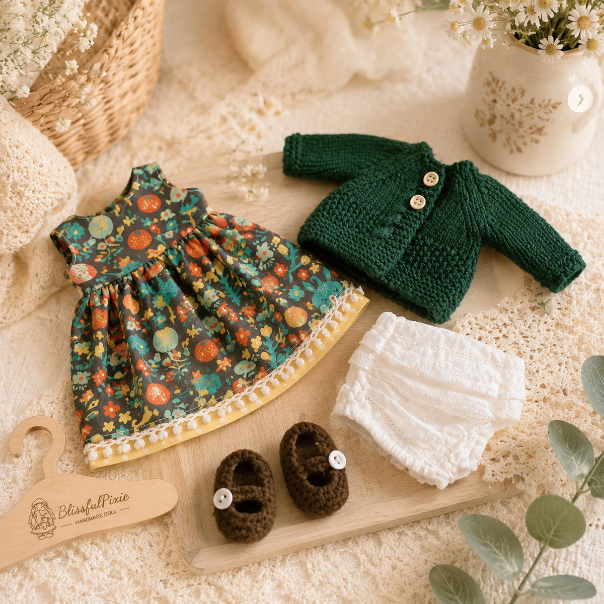 Hanne - Handmade Cloth Doll