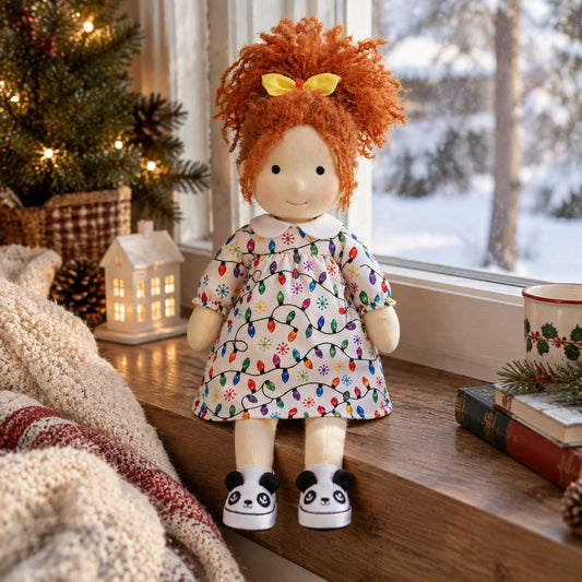 Ada - Handmade Christmas Cloth Doll with Gift Box