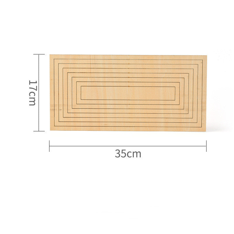 Concentric Wooden Shape Guides for Clay Work
